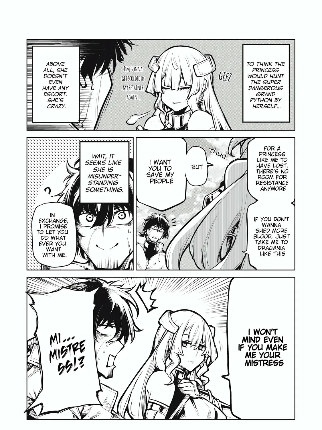 Kuni wo Owareta Ryuushi-san, Hirowareta Ringoku de Ukkari Musou Shiteshimau. Jakushou Kokka ga Tairiku Saikyou no Ryuu no Rakuen ni Naru made Chapter 1 page 117 - 