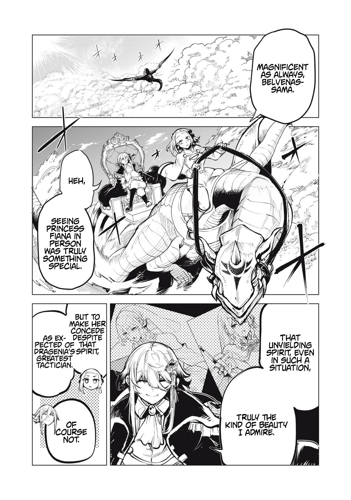 Kuni wo Owareta Ryuushi-san, Hirowareta Ringoku de Ukkari Musou Shiteshimau. Jakushou Kokka ga Tairiku Saikyou no Ryuu no Rakuen ni Naru made Chapter 27 page 2 - 