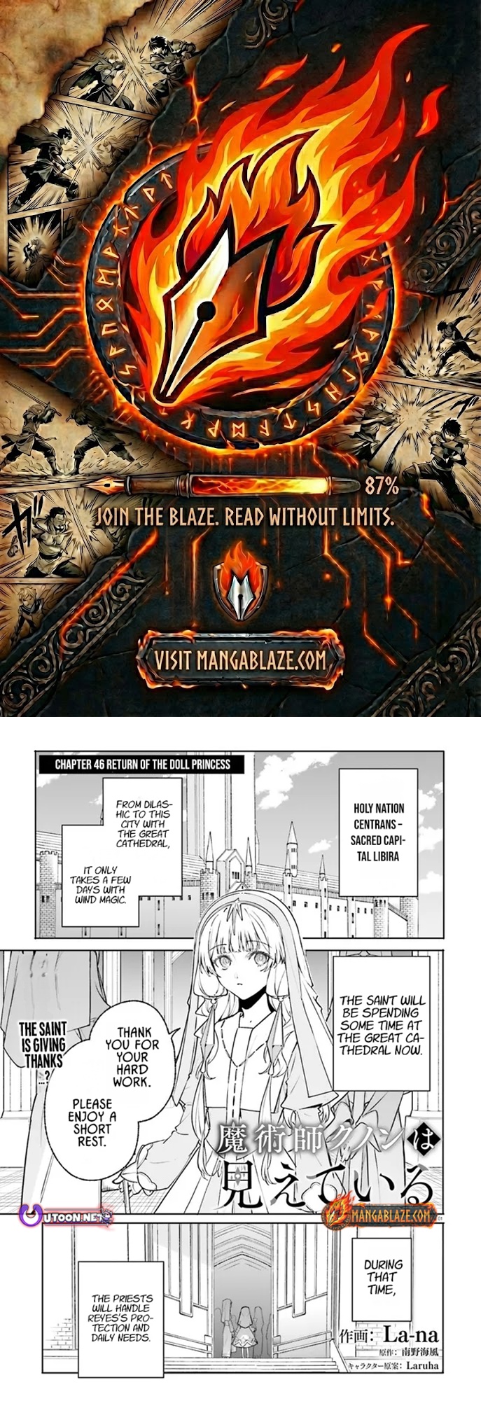 Kunon the Sorcerer Can See Chapter 46.1 page 1 - 