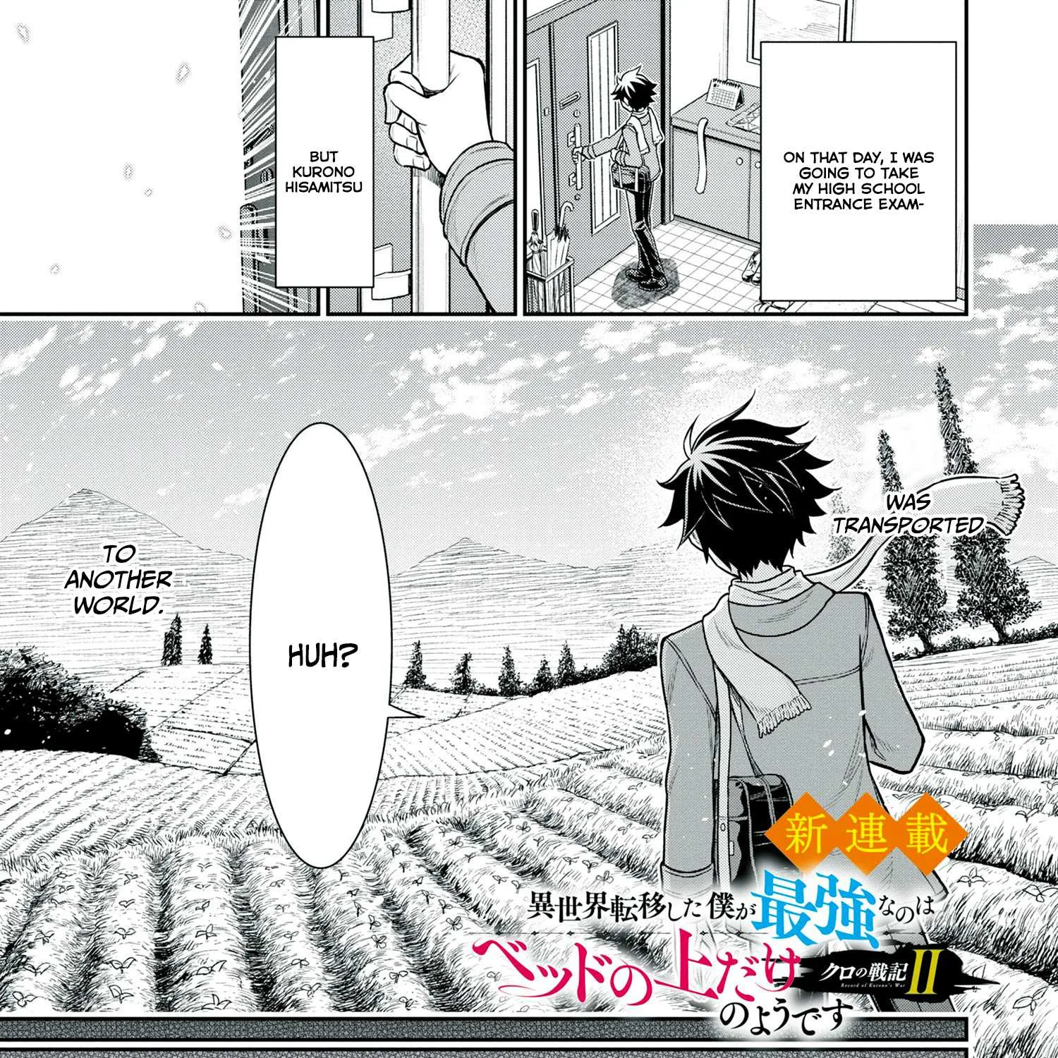 Kuro No Senki Ii: Isekai Teni Shita Boku Ga Saikyou Na No Wa Bed No Ue Dake No You Desu Chapter 0 page 2 - 