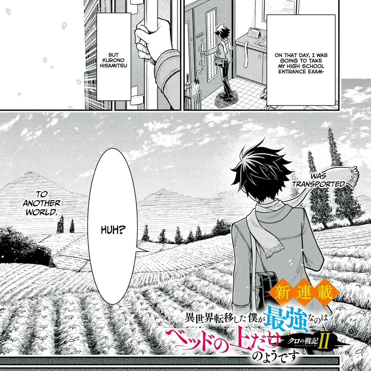 Kuro No Senki Ii: Isekai Teni Shita Boku Ga Saikyou Na No Wa Bed No Ue Dake No You Desu Chapter 1 page 3 - 