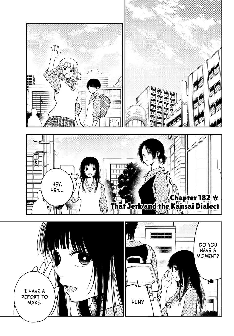 Kuroiwa Medaka ni Watashi no Kawaii ga Tsuujinai Chapter 182 page 1 - 
