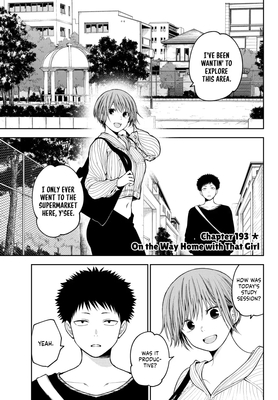 Kuroiwa Medaka ni Watashi no Kawaii ga Tsuujinai Chapter 193 page 1 - 