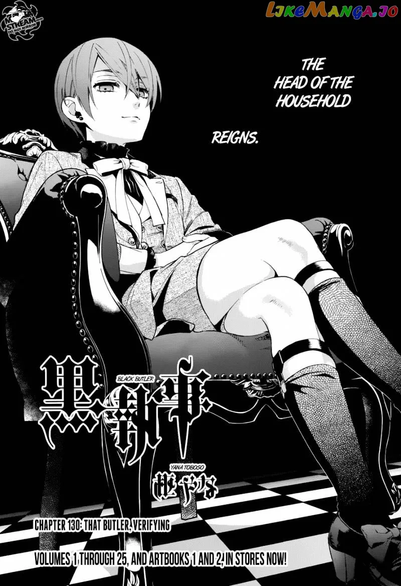 Kuroshitsuji  Manga Chapter 130 page 1 - 