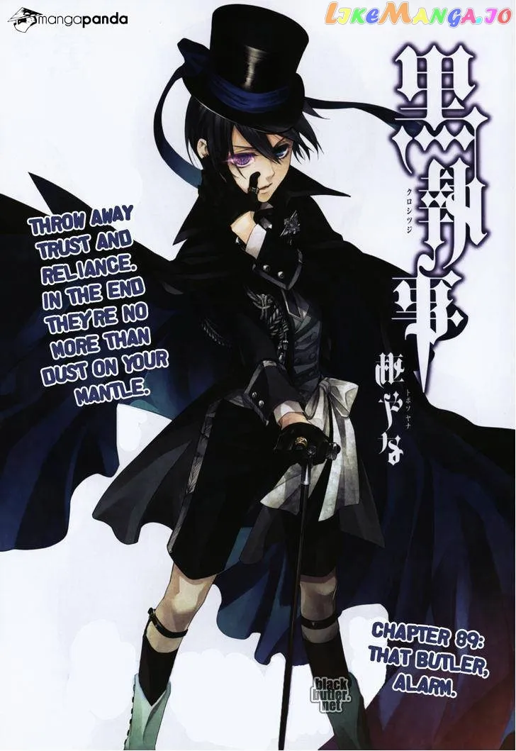 Kuroshitsuji  Manga Chapter 89 page 2 - 