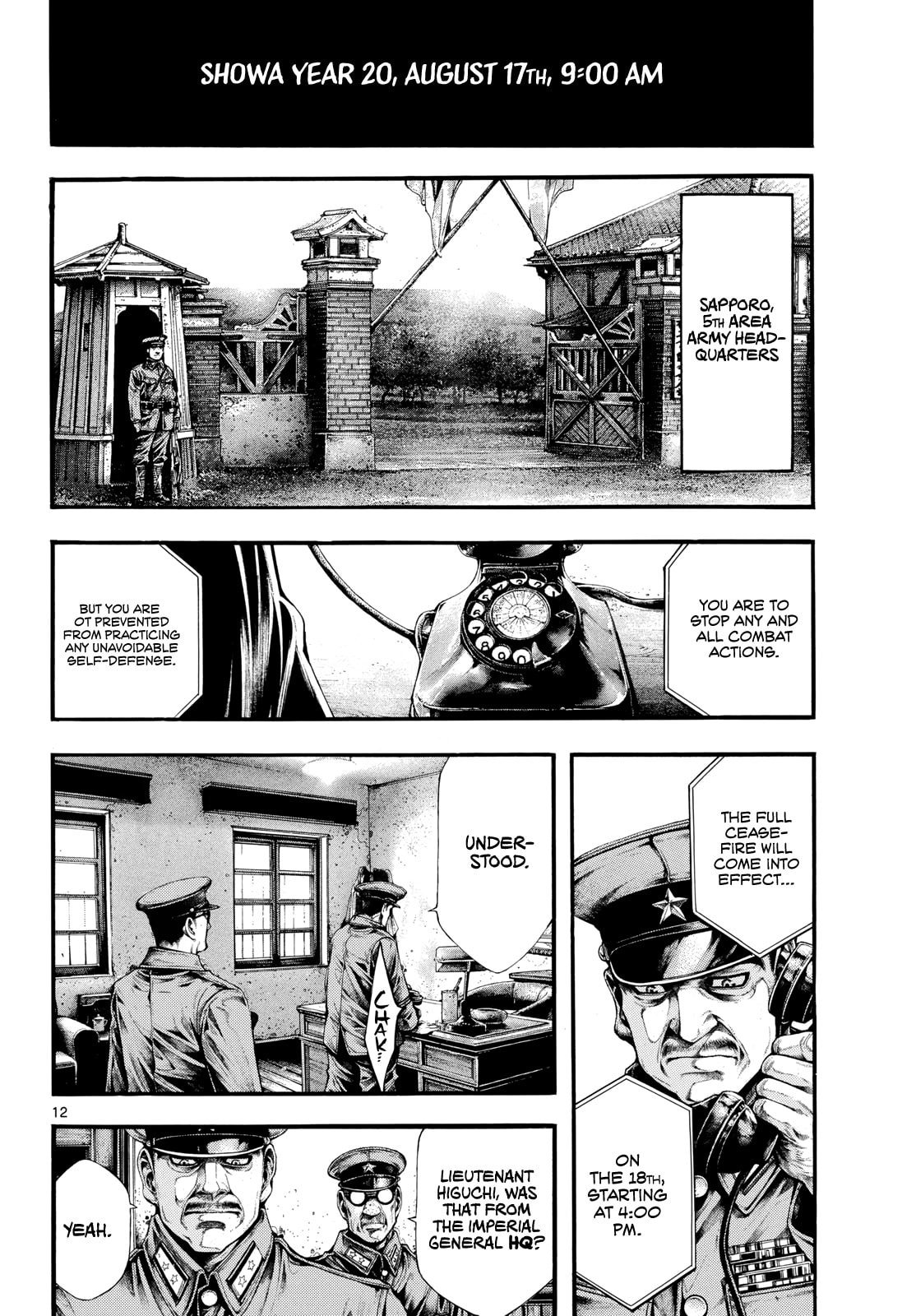 Kyokuhoku no Geroi: 8-gatsu 17-nichi no Kaisen Chapter 10 page 12 - 