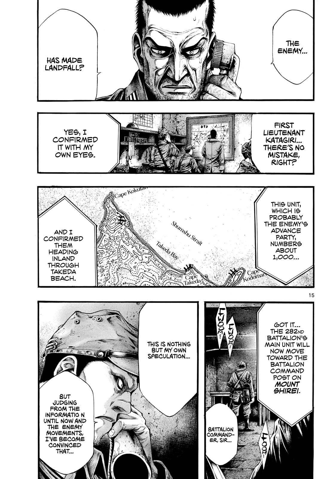 Kyokuhoku no Geroi: 8-gatsu 17-nichi no Kaisen Chapter 12 page 15 - 
