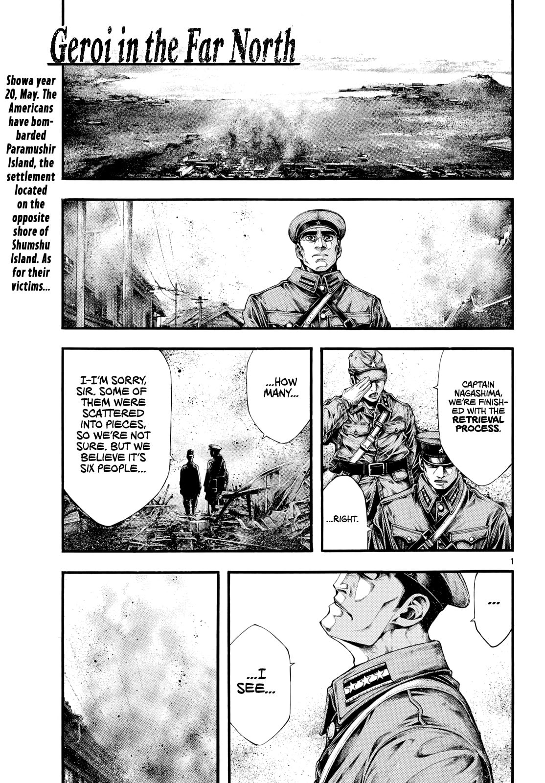 Kyokuhoku no Geroi: 8-gatsu 17-nichi no Kaisen Chapter 7 page 1 - 