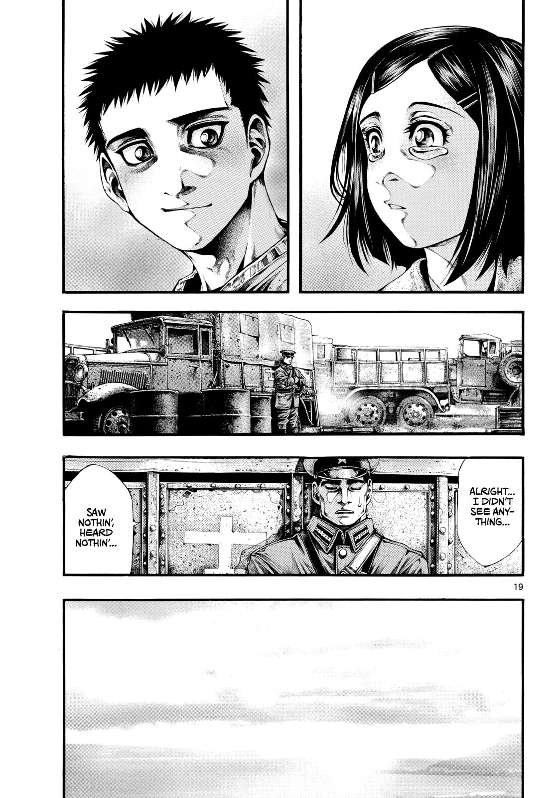 Kyokuhoku no Geroi: 8-gatsu 17-nichi no Kaisen Chapter 7 page 19 - 