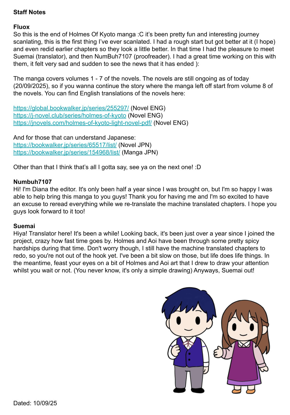 Kyouto Teramachi Sanjou no Holmes Chapter 78 page 55 - 