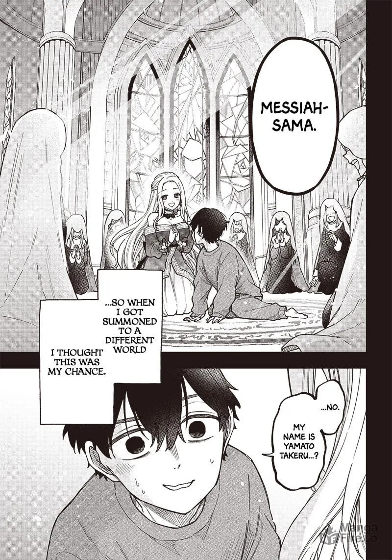 Kyuuseishu ≪MESHIA≫~Isekai wo sukutta moto yuusha ga mamono no afureru genjitsu sekai wo musou suru~ Chapter 1 page 6 - 