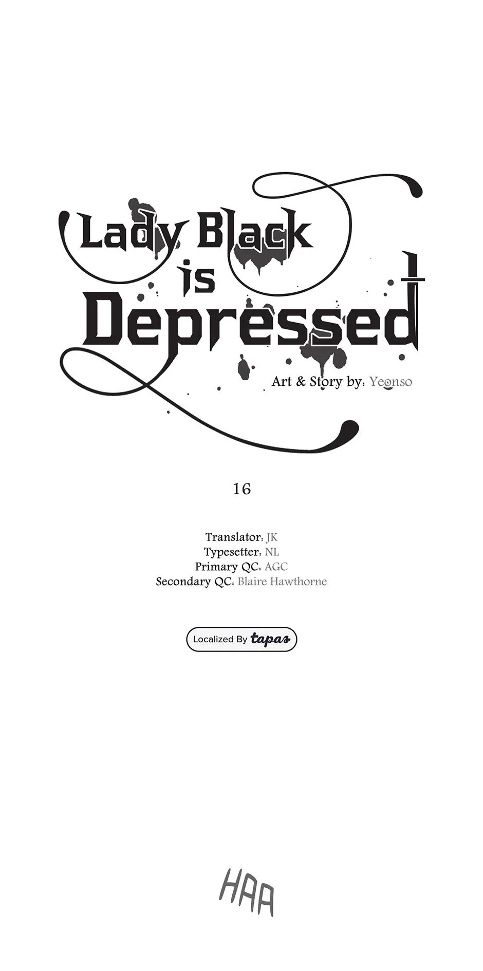 Lady Black is depressed Chapter 16 page 1 - 