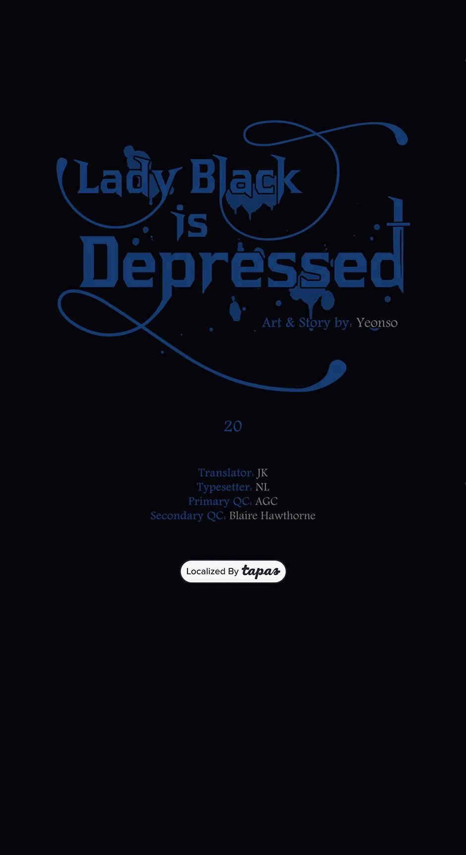 Lady Black is depressed Chapter 20 page 7 - 