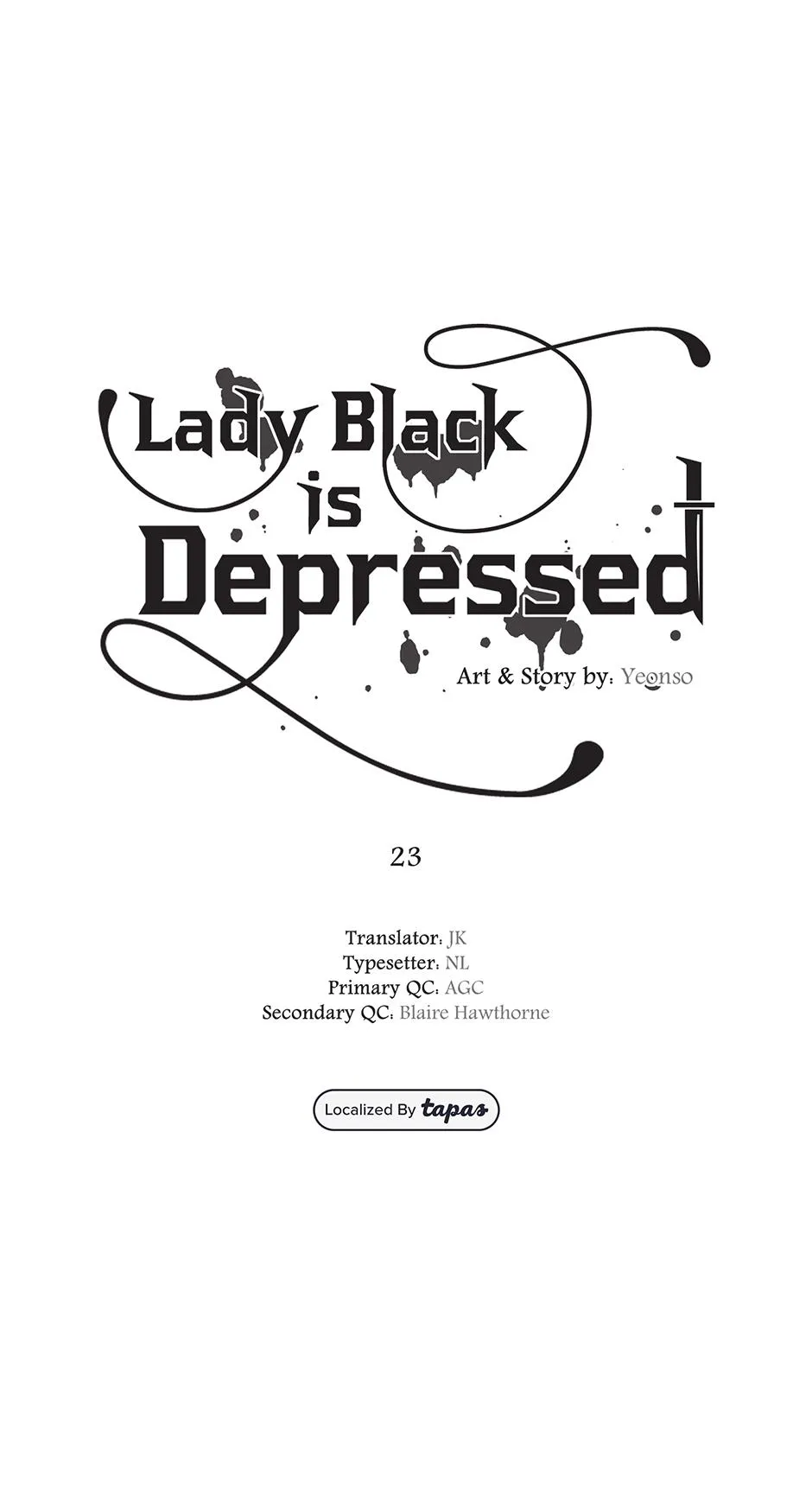 Lady Black is depressed Chapter 23 page 10 - 
