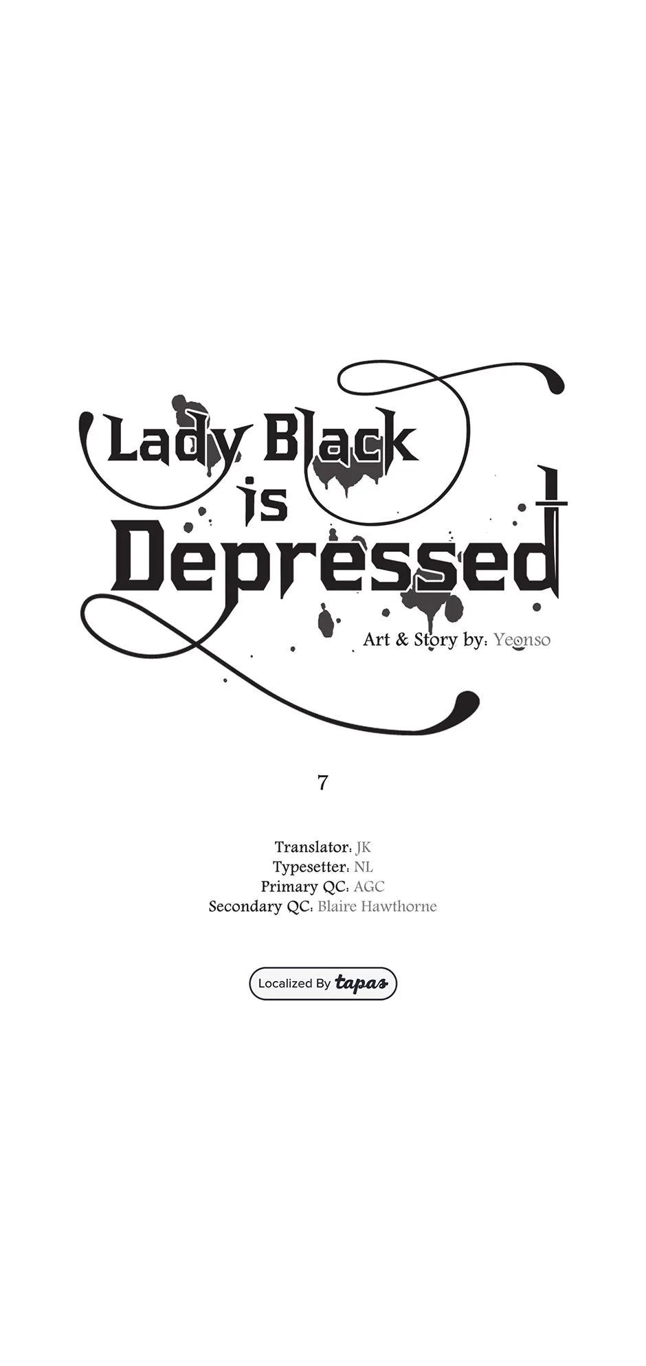 Lady Black is depressed Chapter 7 page 1 - 