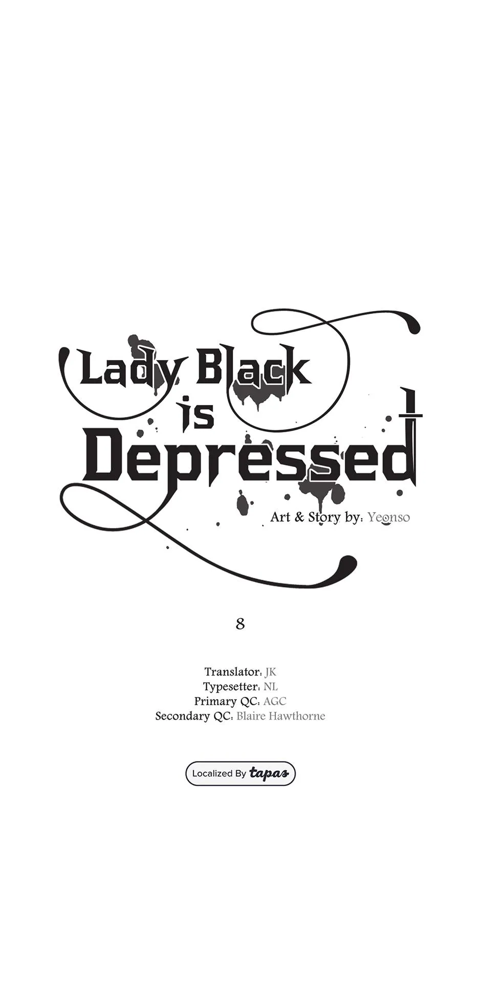 Lady Black is depressed Chapter 8 page 8 - 