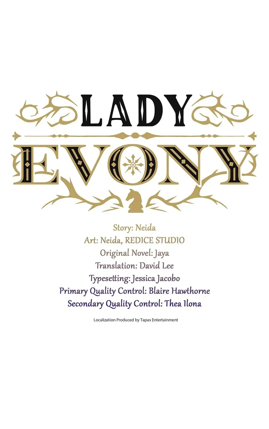 Lady Evony Chapter 107 page 1 - 