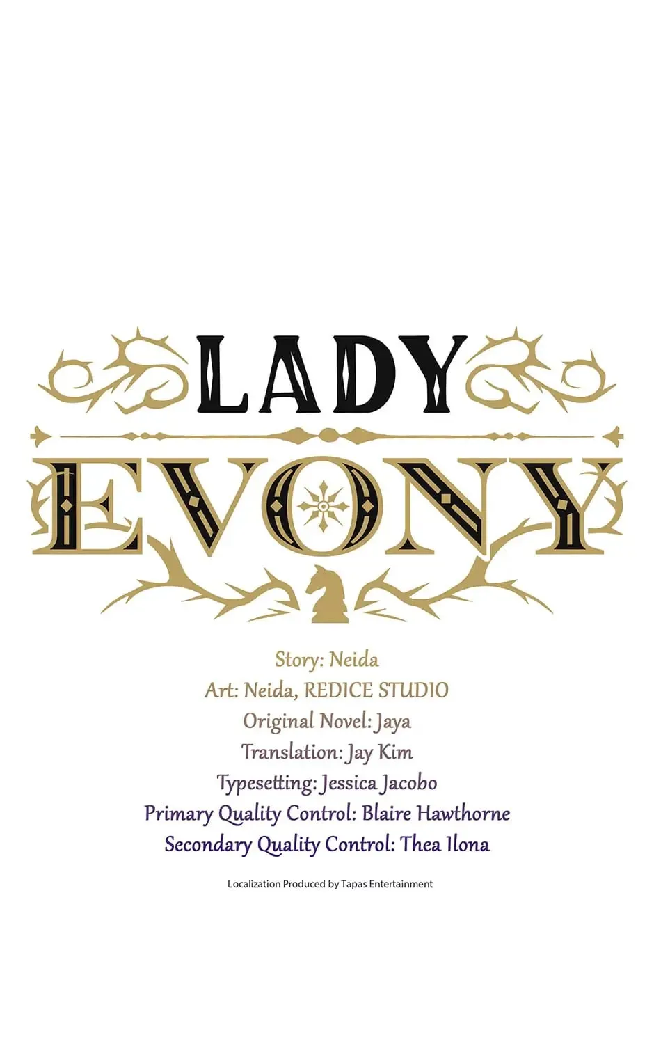Lady Evony Chapter 108 page 1 - 
