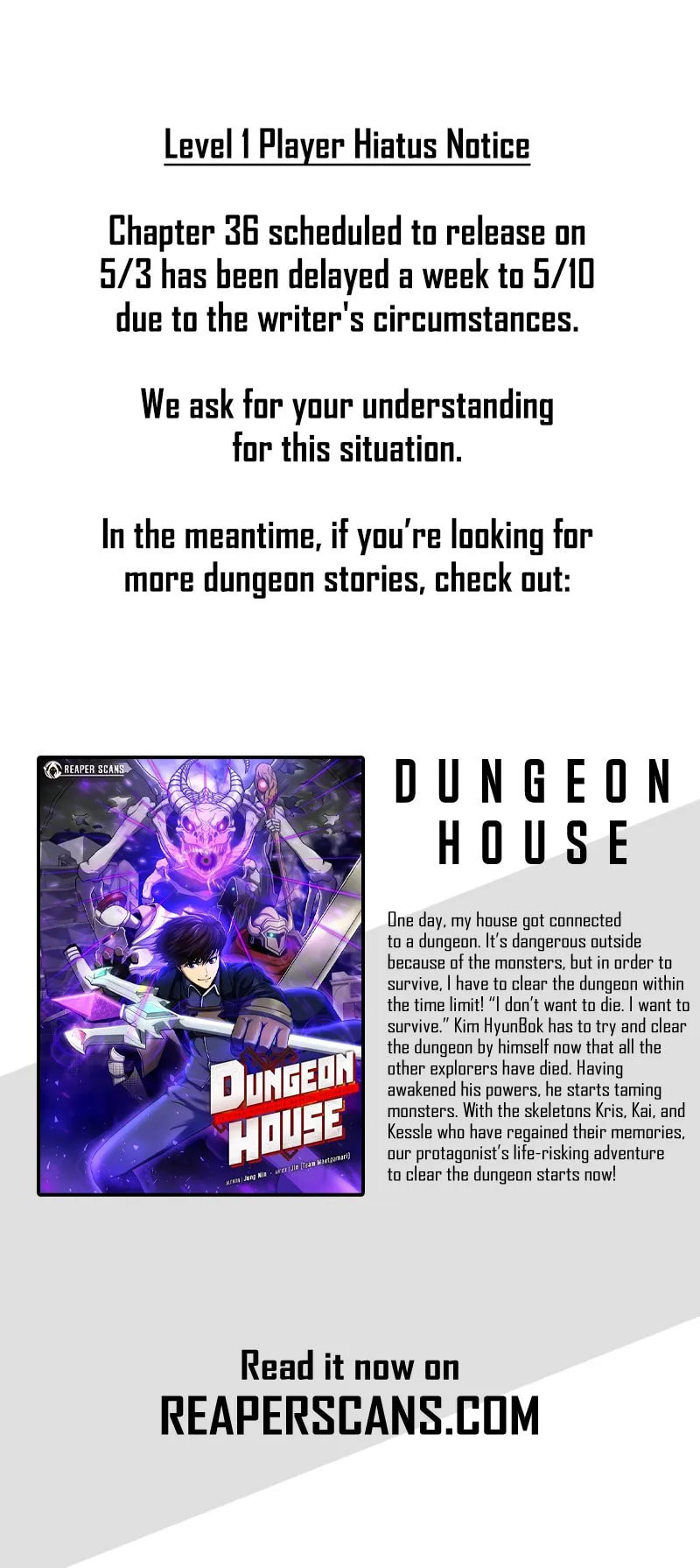 Level 1 Player Chapter 35.5 page 1 - 