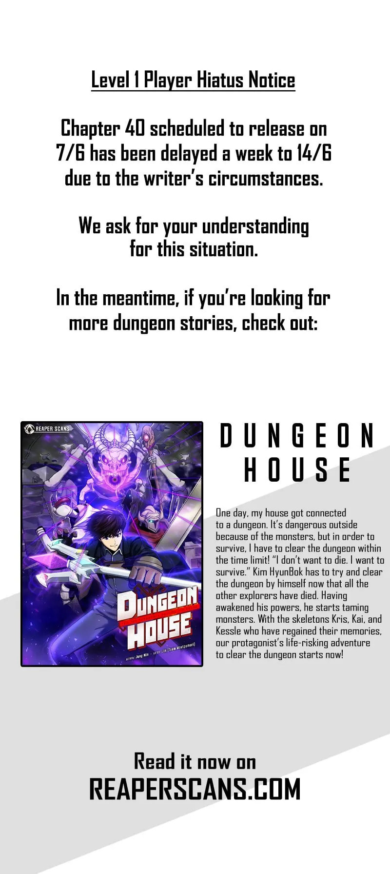 Level 1 Player Chapter 39.5 page 1 - 