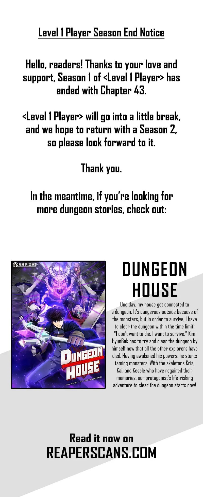Level 1 Player Chapter 43.5 page 1 - 