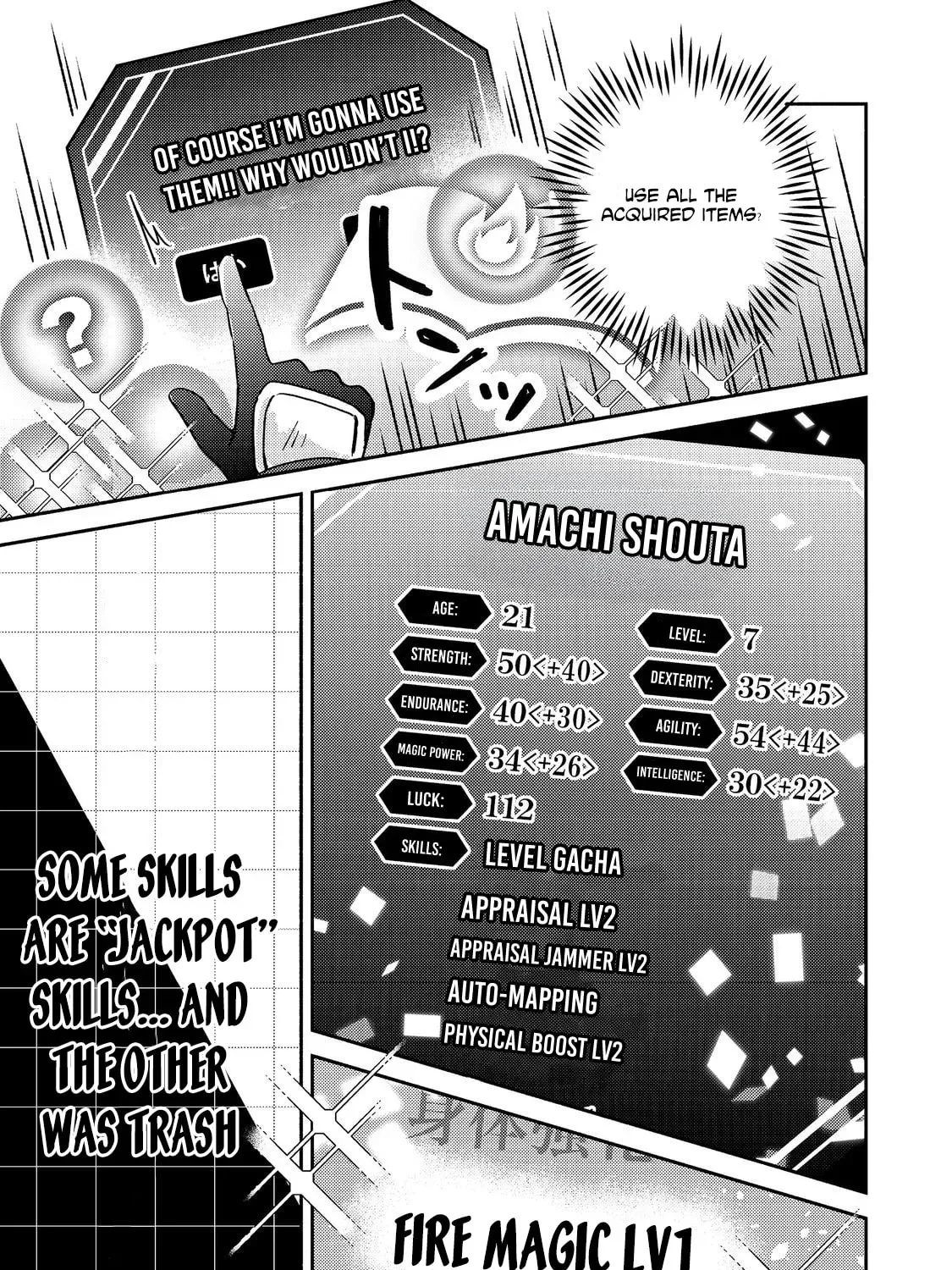 Level Gacha: Hazure Status "Un" ga Kekkyoku Ichiban Juuyoudatta Ken@COMIC Chapter 3 page 31 - 