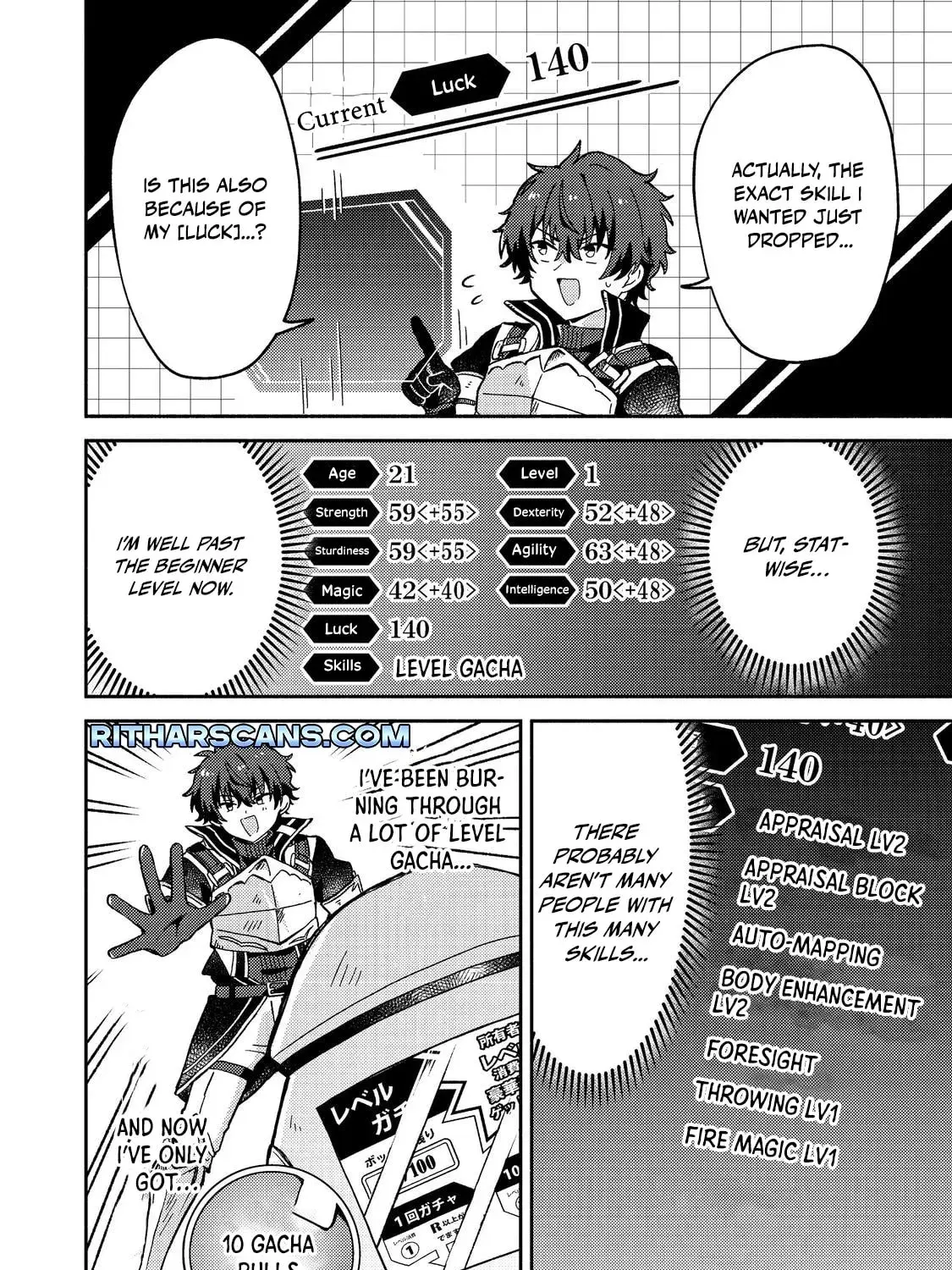 Level Gacha: Hazure Status "Un" ga Kekkyoku Ichiban Juuyoudatta Ken@COMIC Chapter 9 page 41 - 