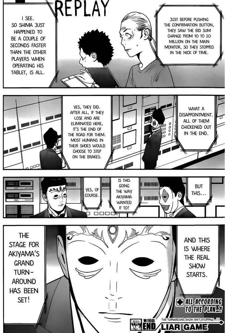 Liar Game Chapter 180 page 18 - 