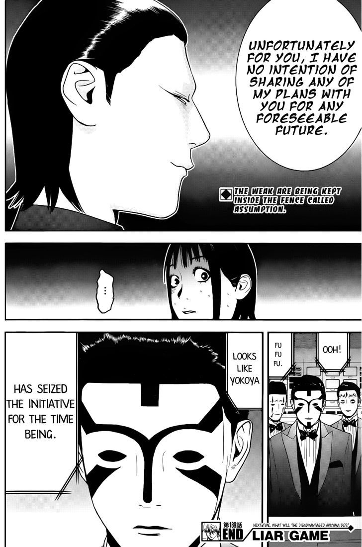 Liar Game Chapter 189 page 18 - 