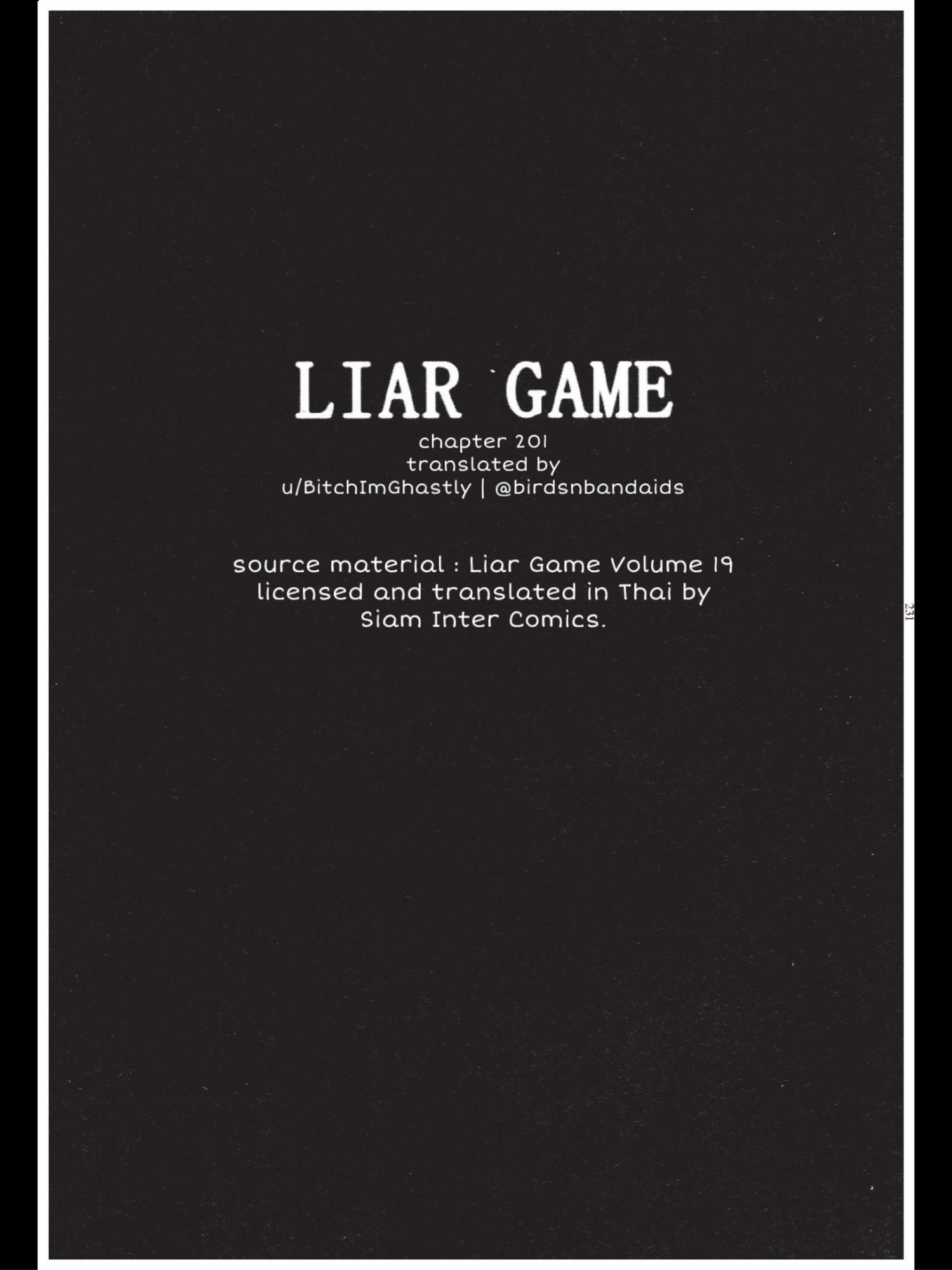 Liar Game Chapter 202 page 3 - 