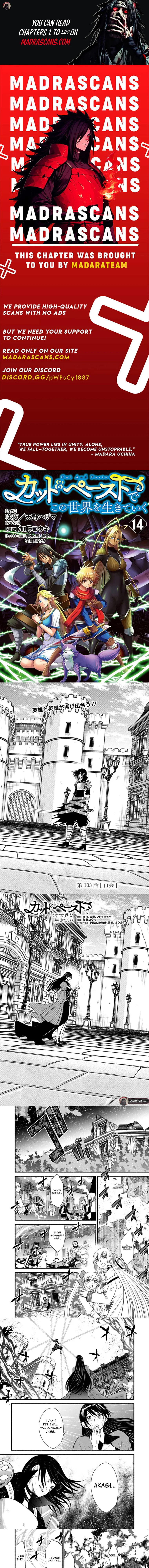 Living in This World With Cut & Paste Chapter 103 page 1 - 