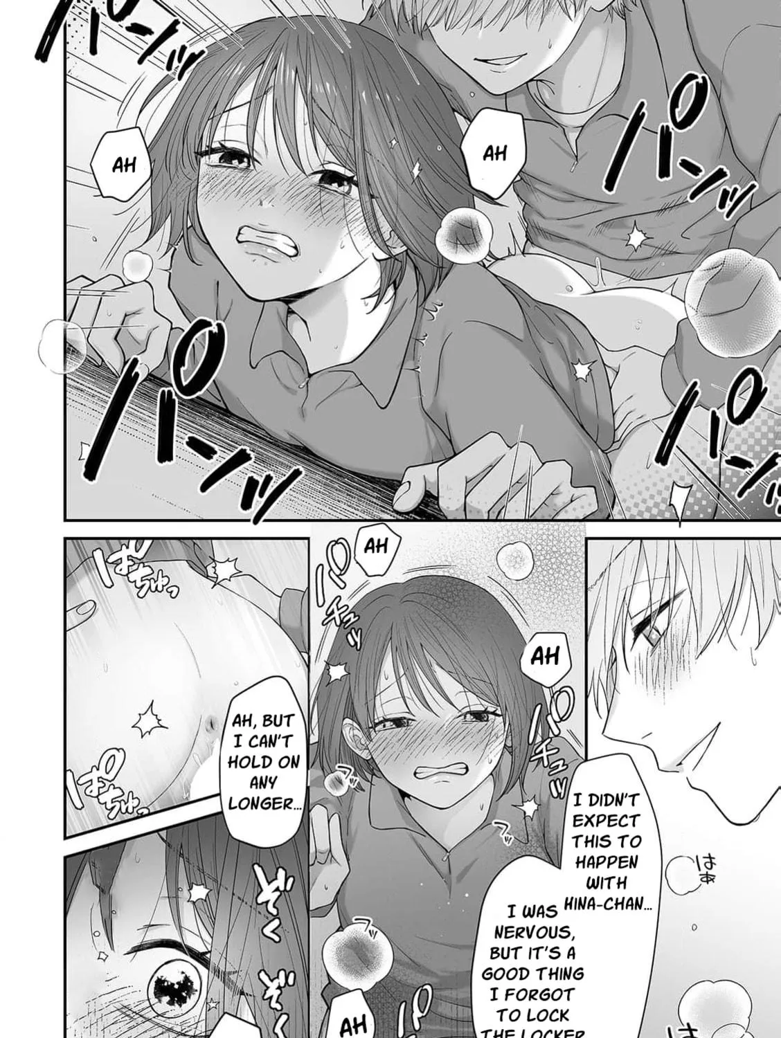 Locker no naka wa Sounyuuchuu!? Danshi Kouishitsu ni Torinokosareta doji JK wo osou Ichigun Ikemen to no Micchaku Chapter 1 page 46 - 