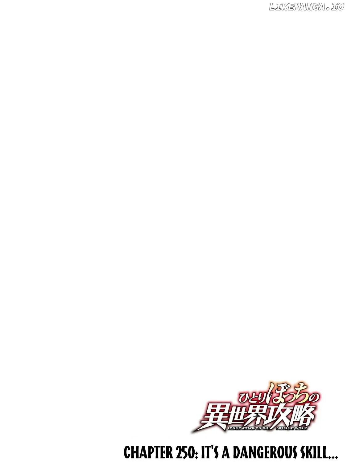Lonely Attack On A Different World Chapter 250 page 8 - 