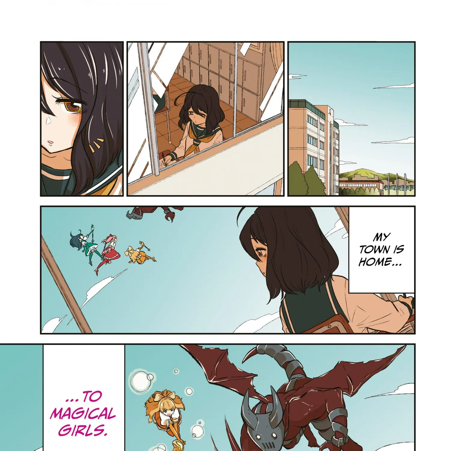 Looking up to Magical Girls Chapter 1.2 page 8 - 
