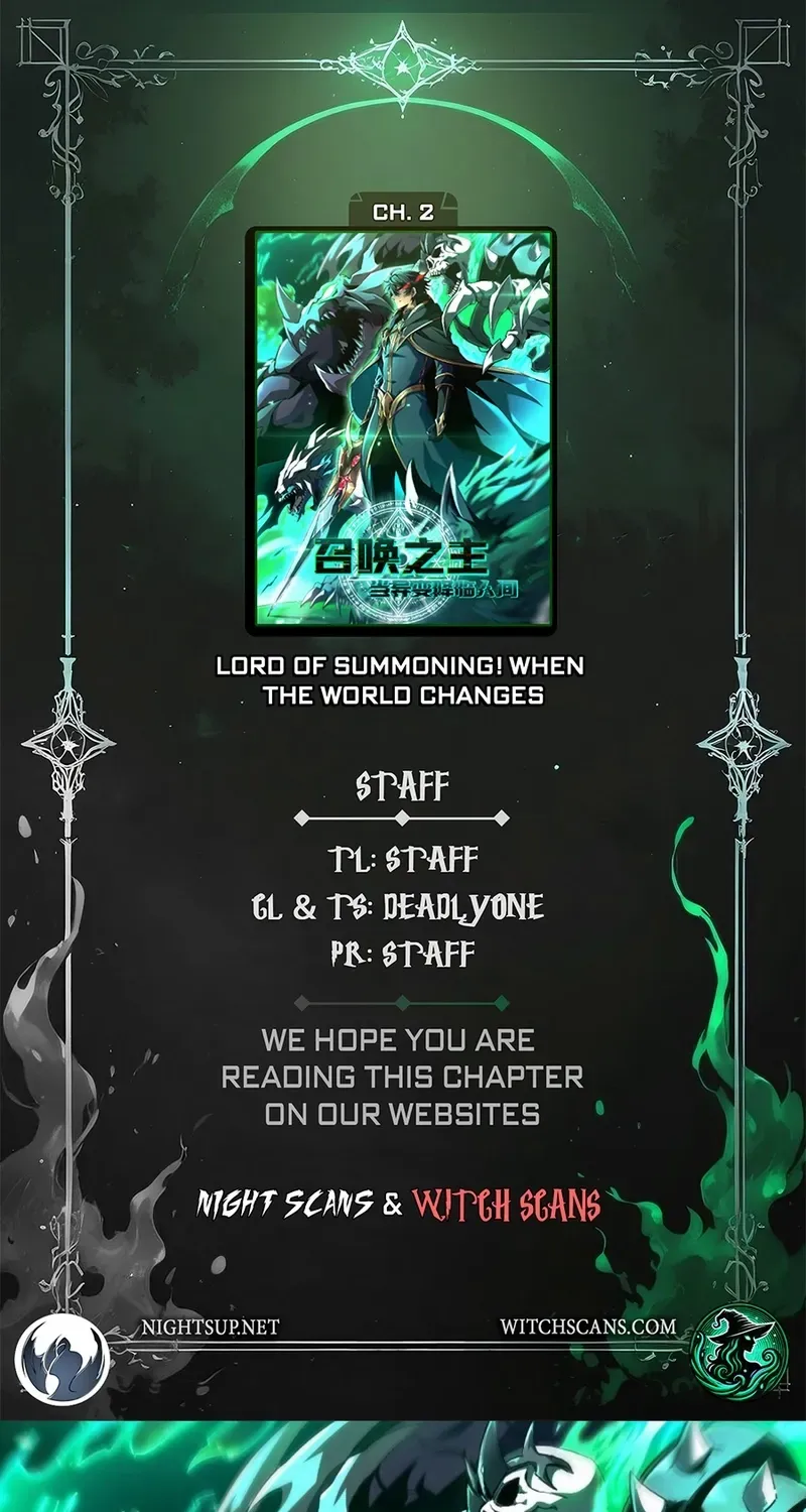 Lord of Summoning When the World Changes Chapter 2 page 2 - 