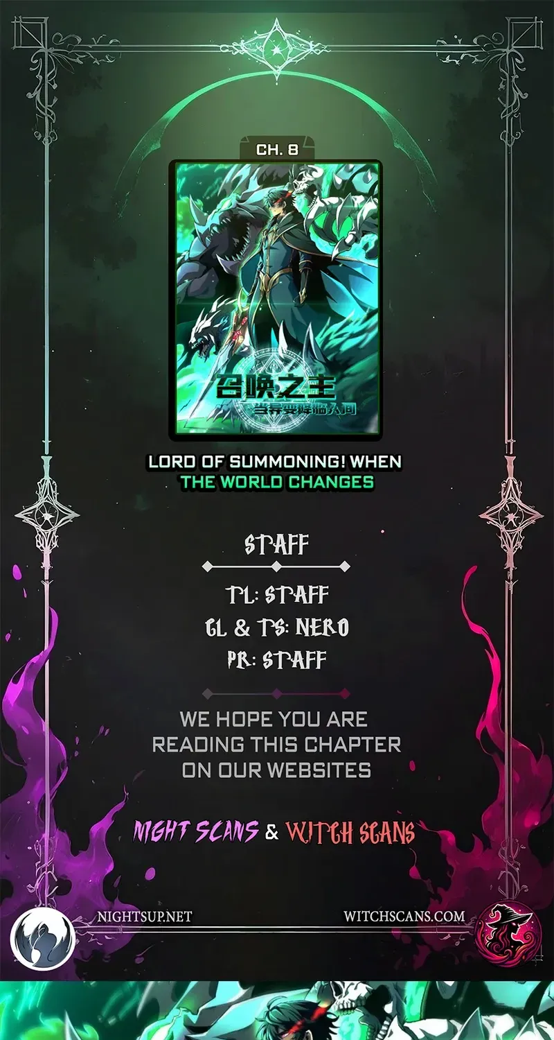 Lord of Summoning When the World Changes Chapter 8 page 1 - 
