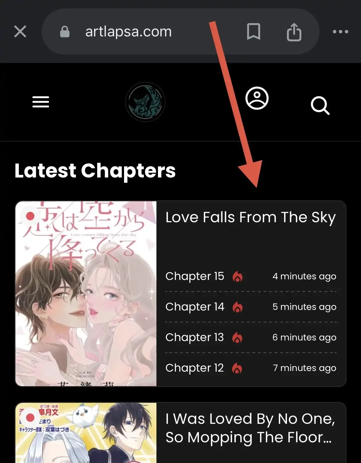 Love Falls from the Sky Chapter 4 page 1 - 