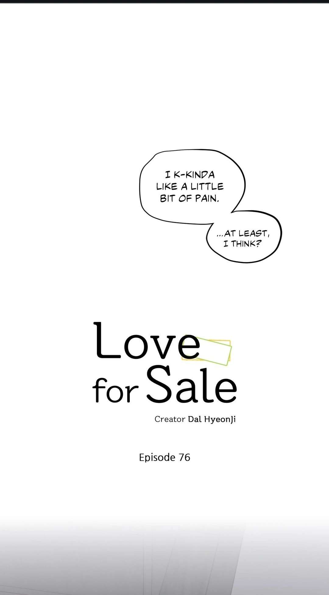 Love for Sale Chapter 76 page 1 - 