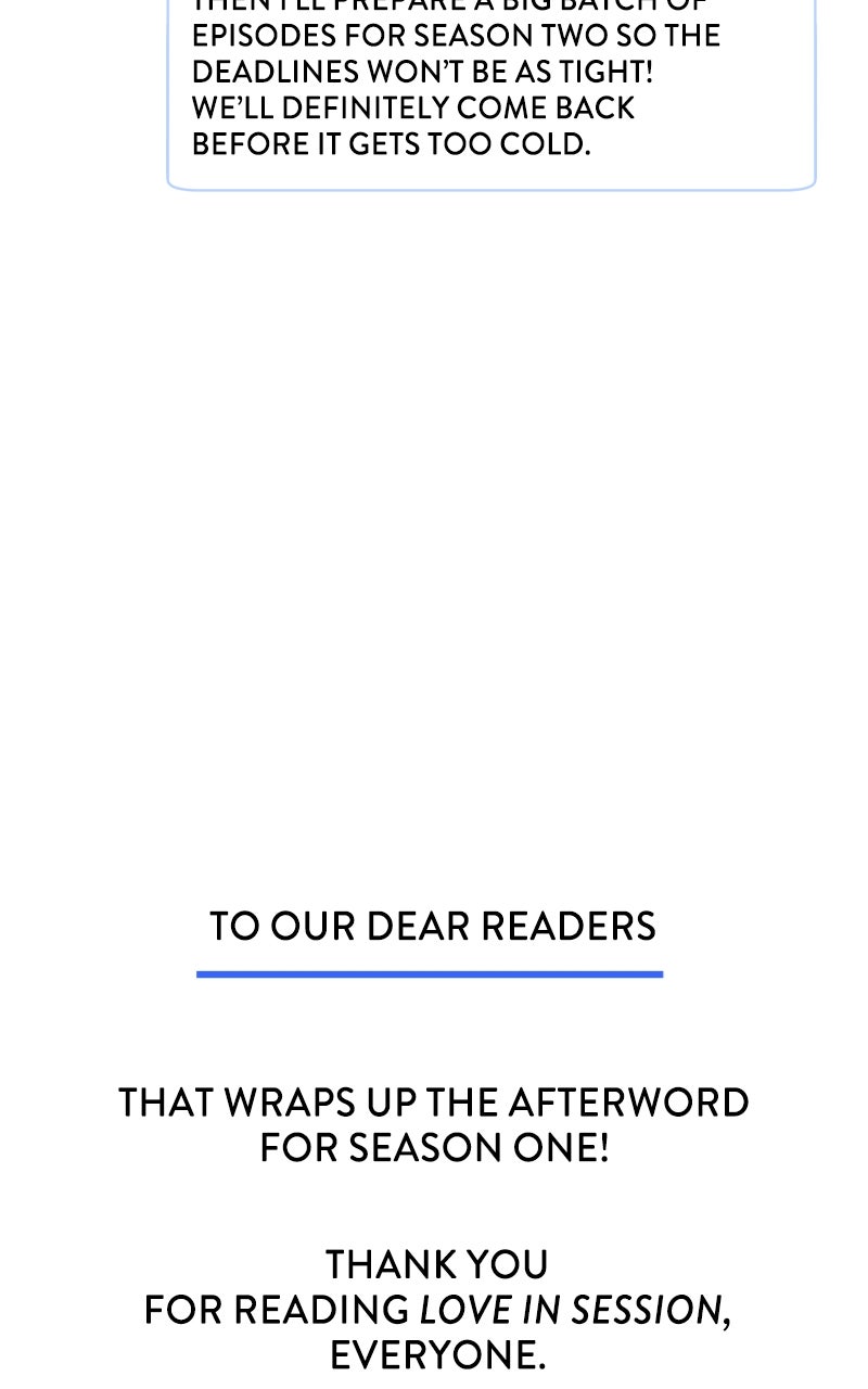Love in Session Season 1 Afterword page 108 - 