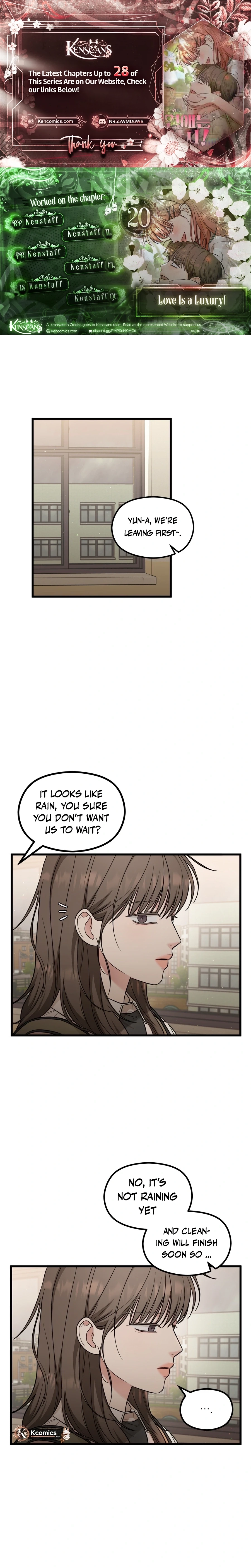 Love Is a Luxury! Chapter 20 page 1 - 