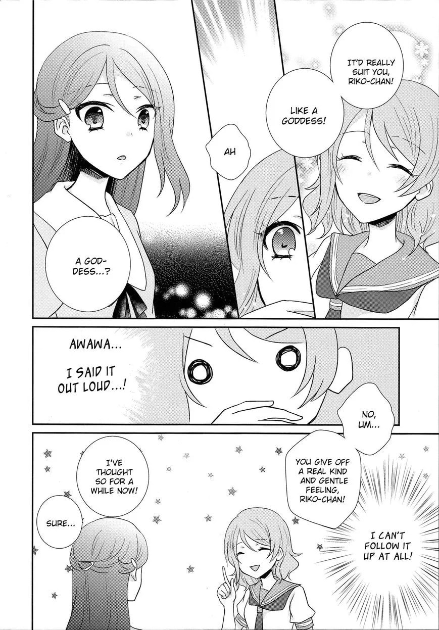 Love Live! Sunshine!! dj - Megami-sama to Kataomoi Chapter 1 page 12 - 
