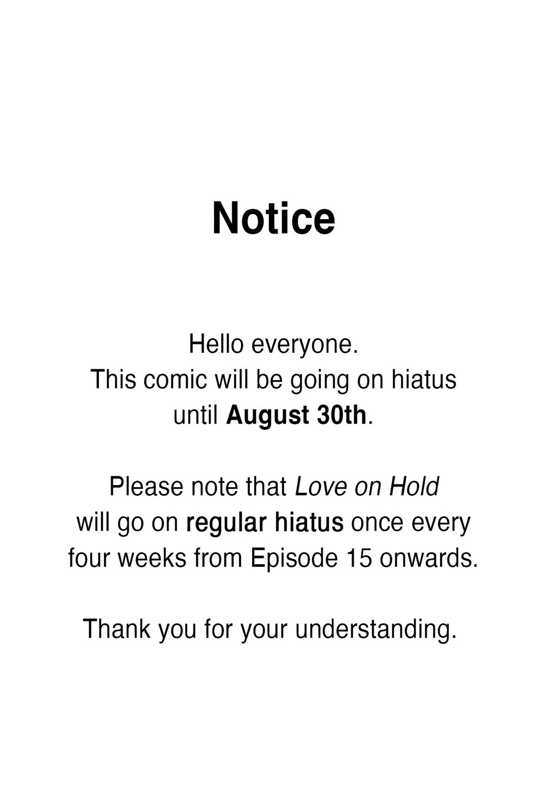 Love On Hold Chapter 13.2 page 1 - 