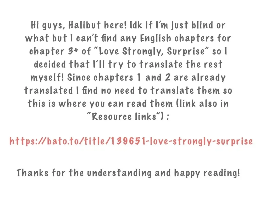 Love Strongly, Surprise! Chapter 0.1 page 1 - 