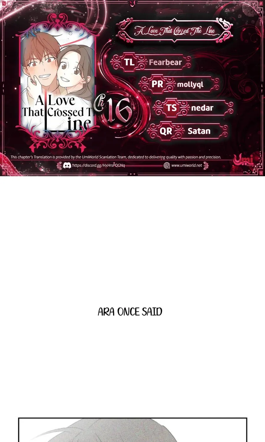 Love That Crosses the Line Chapter 16 page 1 - 