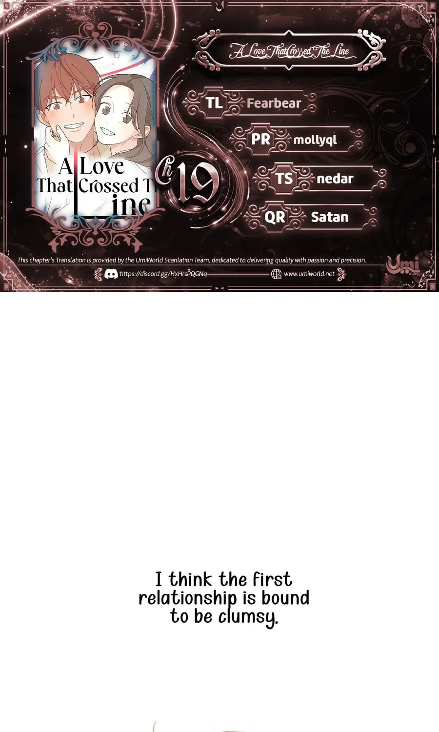 Love That Crosses the Line Chapter 19 page 1 - 