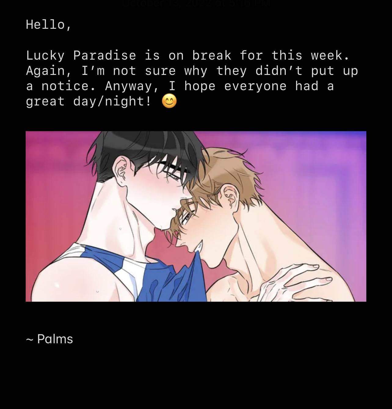 Lucky Paradise Chapter 80.1 page 2 - 