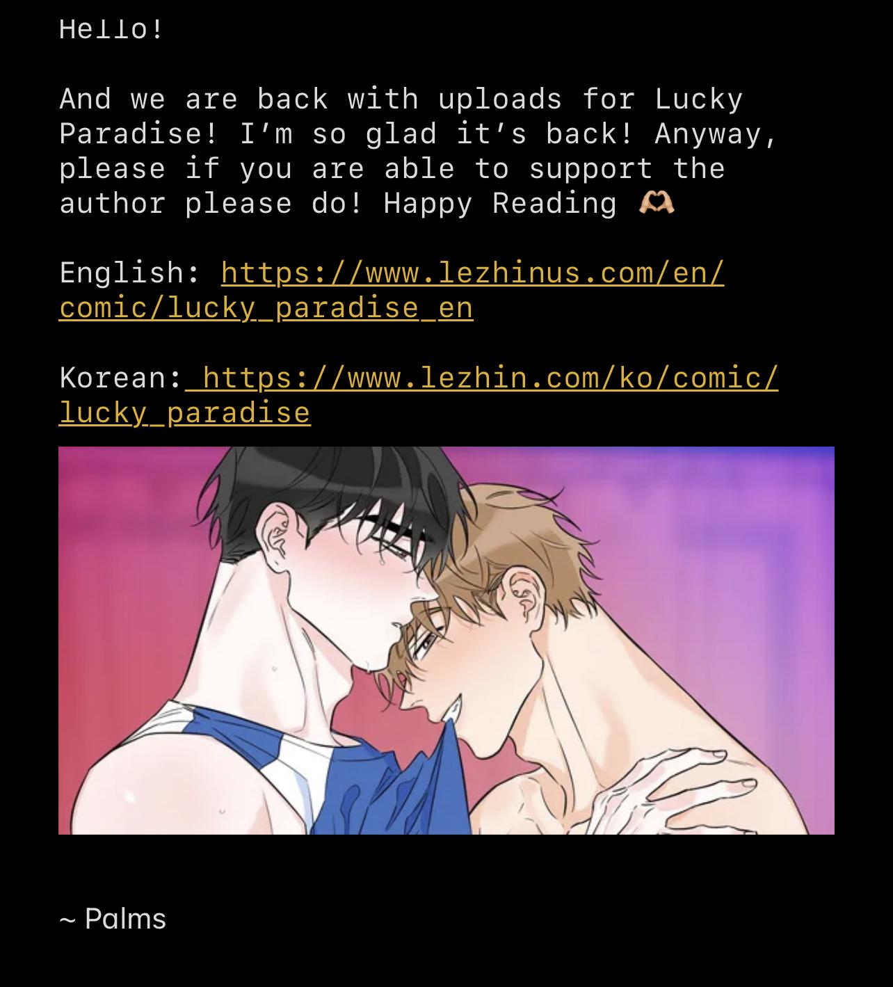 Lucky Paradise Chapter 81.1 page 15 - 