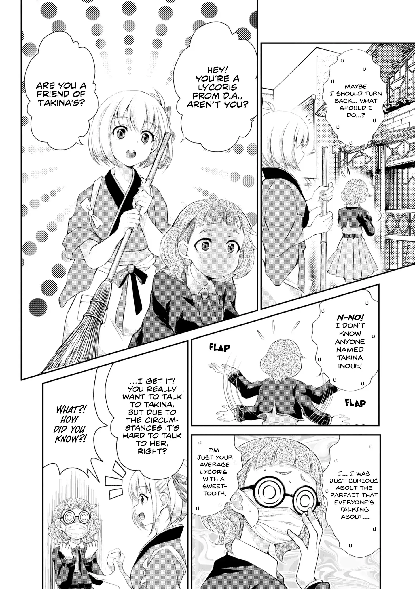 Lycoris Recoil Official Comic Anthology: React Chapter 2 page 4 - 