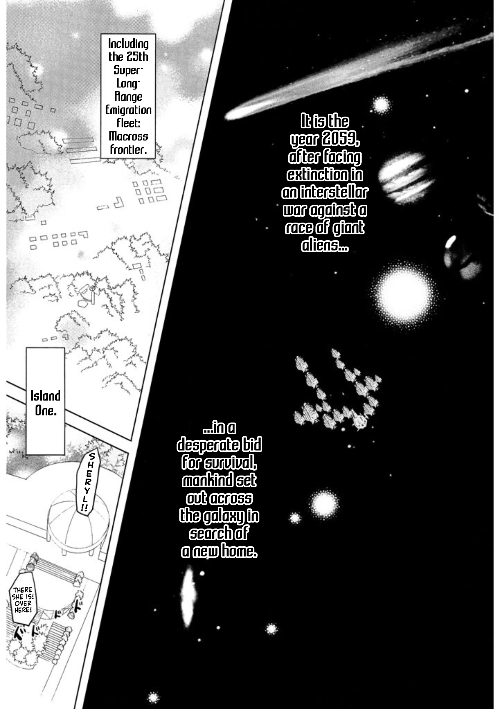 Macross Frontier: Hold Me Tight, To The Ends of the Galaxy Chapter 1 page 5 - 