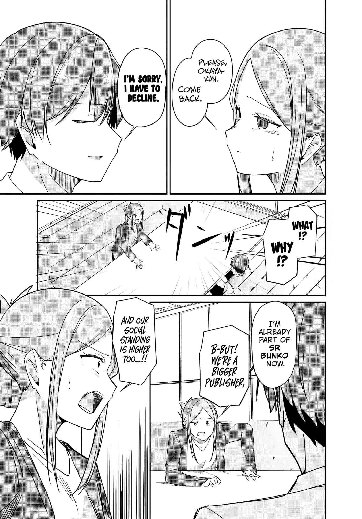 Madogiwa Henshuu to Baka ni Sareta Ore ga, Futago JK to Doukyo Suru Koto ni Natta Chapter 13 page 22 - 
